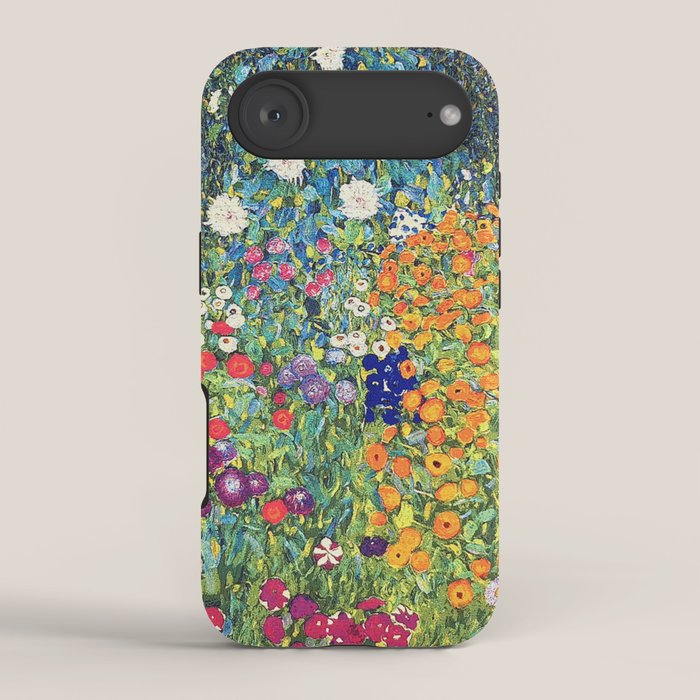 Gustav Klimt Flower Garden 2 iPhone Case Gallery Image 2