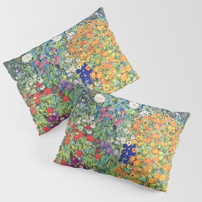 Gustav Klimt Flower Garden 2 Pillow Sham Gallery Image 3