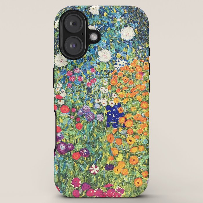 Gustav Klimt Flower Garden 2 iPhone Case Gallery Image 5