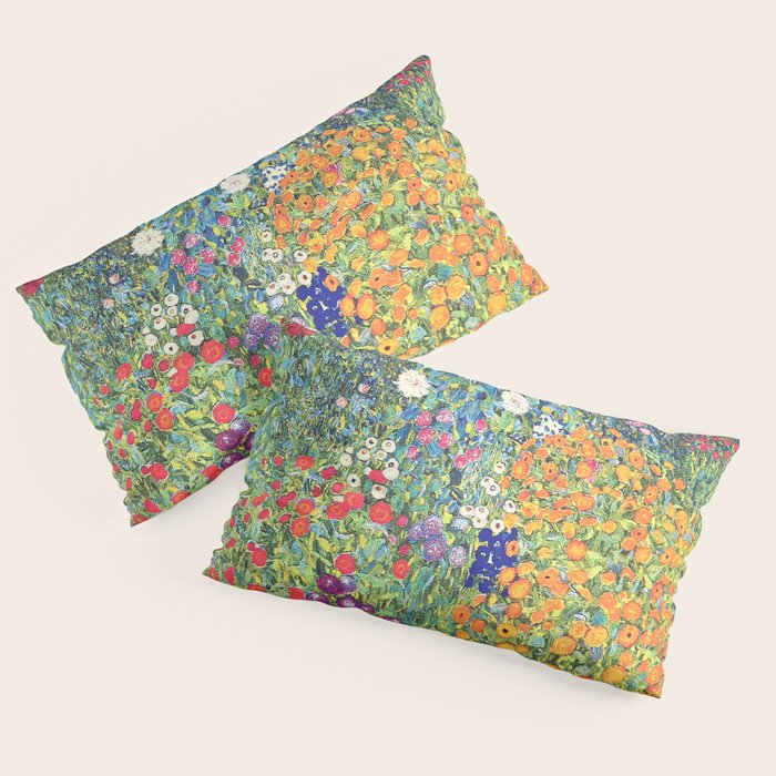 Gustav Klimt Flower Garden 2 Pillow Sham Gallery Image 2