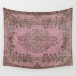 pink oriental vintage carpet Wall Tapestry Gallery Image 1