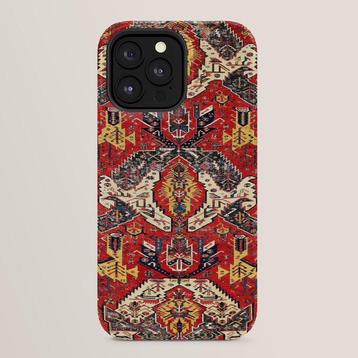 Dragon Sumakh Antique East Caucasus Kuba Rug Print iPhone Case Gallery Image 32