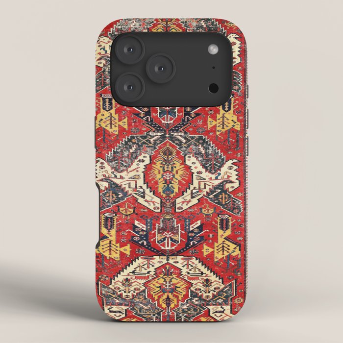 Dragon Sumakh Antique East Caucasus Kuba Rug Print iPhone Case Gallery Image 3