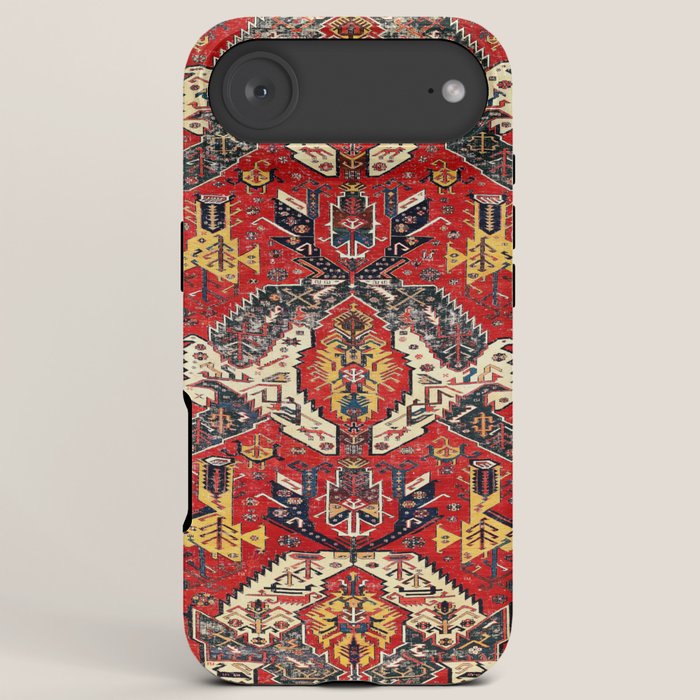 Dragon Sumakh Antique East Caucasus Kuba Rug Print iPhone Case Gallery Image 6