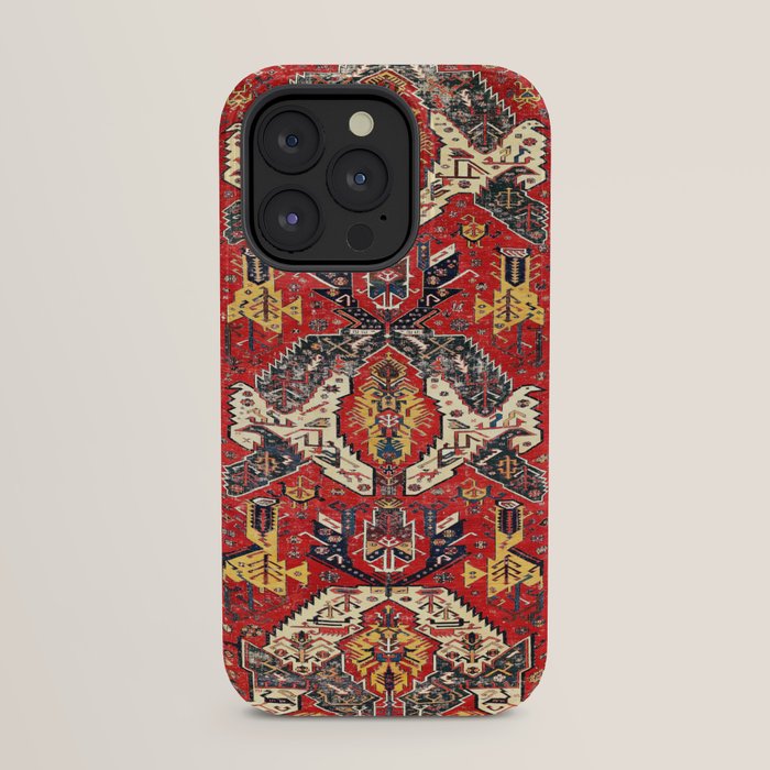 Dragon Sumakh Antique East Caucasus Kuba Rug Print iPhone Case Gallery Image 31