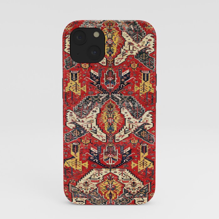 Dragon Sumakh Antique East Caucasus Kuba Rug Print iPhone Case Gallery Image 37