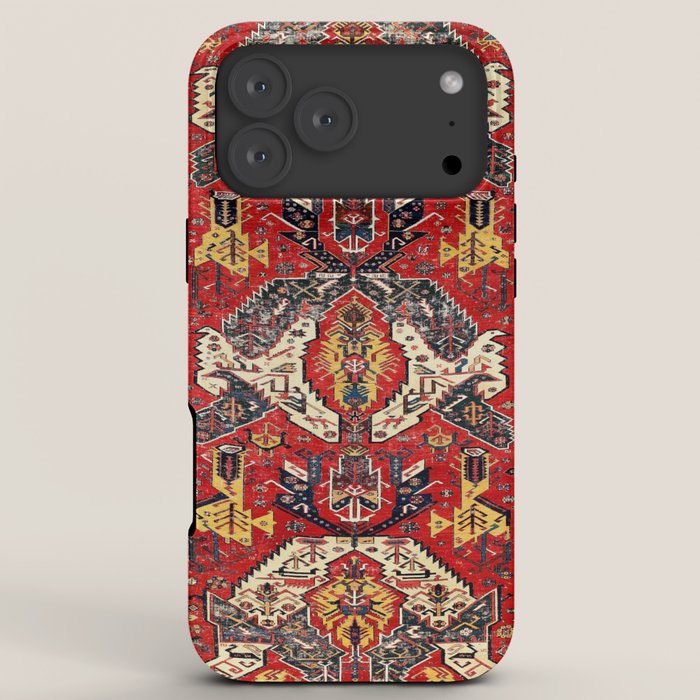 Dragon Sumakh Antique East Caucasus Kuba Rug Print iPhone Case Gallery Image 8