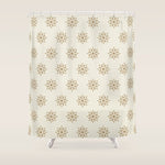 Sunburst Retro - Gold Shower Curtain Gallery Image 1