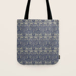 William Morris Brer Rabbit Indigo Blue Vintage Pattern Tote Bag Gallery Image 1