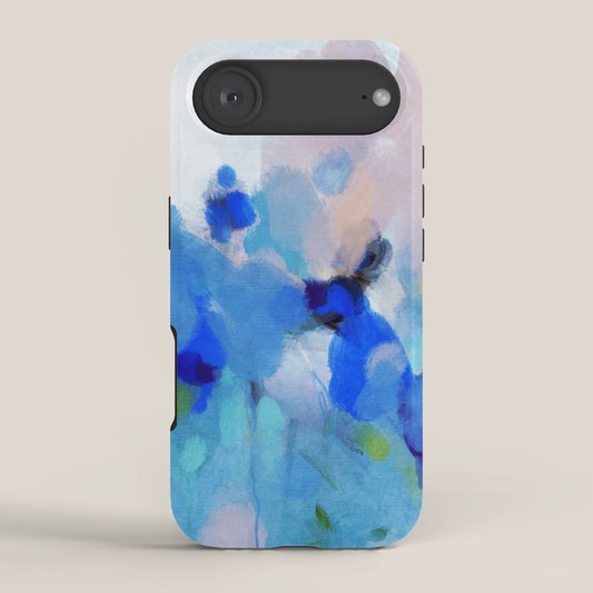 blue summer lilies garden iPhone Case Gallery Image 2