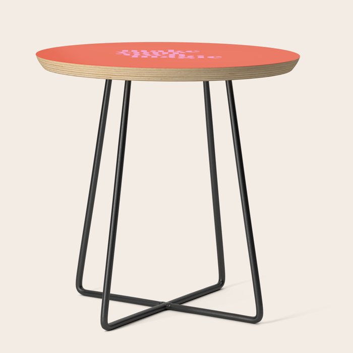 Make Your Own Magic | Pink and Orange Side Table Gallery Image 2