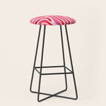 pink zebra stripes Stool Gallery Image 1