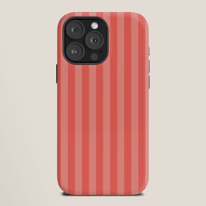 Coral Pink Thin Vertical Stripes iPhone Case Gallery Image 12
