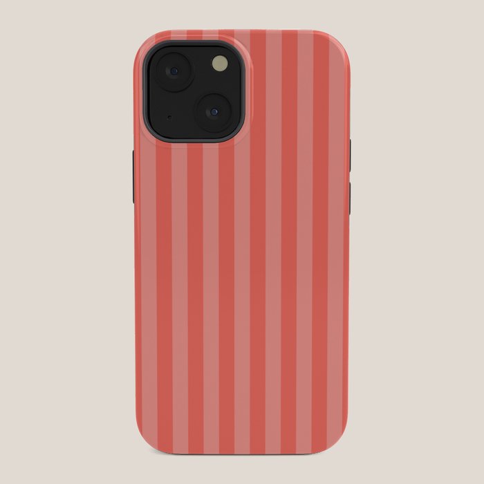 Coral Pink Thin Vertical Stripes iPhone Case Gallery Image 34