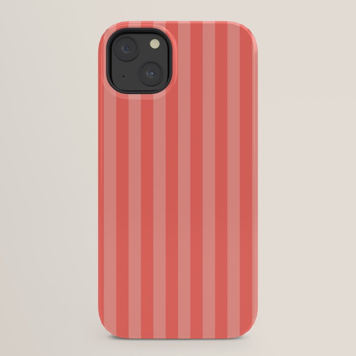 Coral Pink Thin Vertical Stripes iPhone Case Gallery Image 30