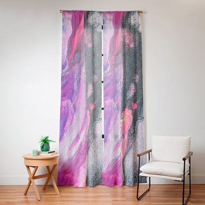 Bursting with Cosmic Joy Abstract Painting Window Curtain Gallery Image 16