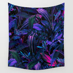 Future Garden Tropical Night Wall Tapestry Gallery Image 1