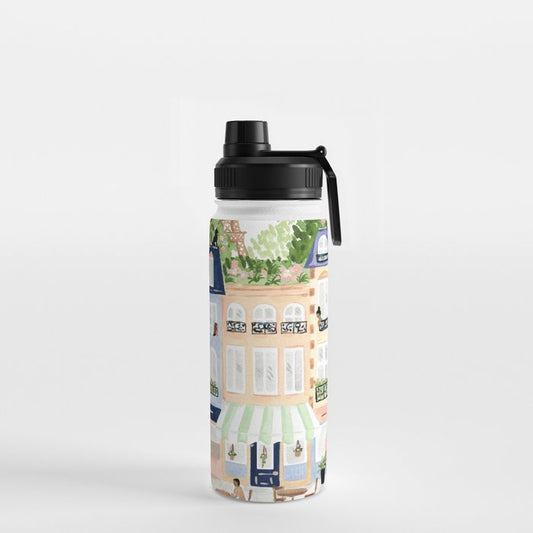 Parisian Buildings Water Bottle Gallery Image 2