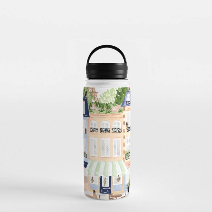 Parisian Buildings Water Bottle Gallery Image 3