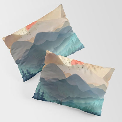 Wilderness Becomes Alive at Night Pillow Sham Gallery Image 3