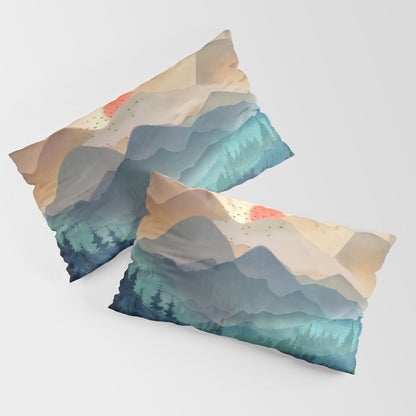 Wilderness Becomes Alive at Night Pillow Sham Gallery Image 4