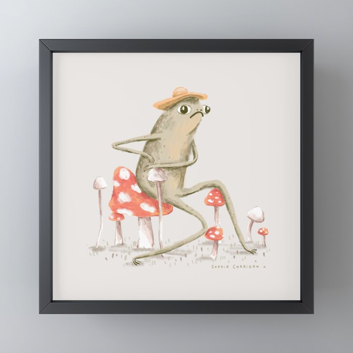 Awkward Toad Mini Art Print Gallery Image 3