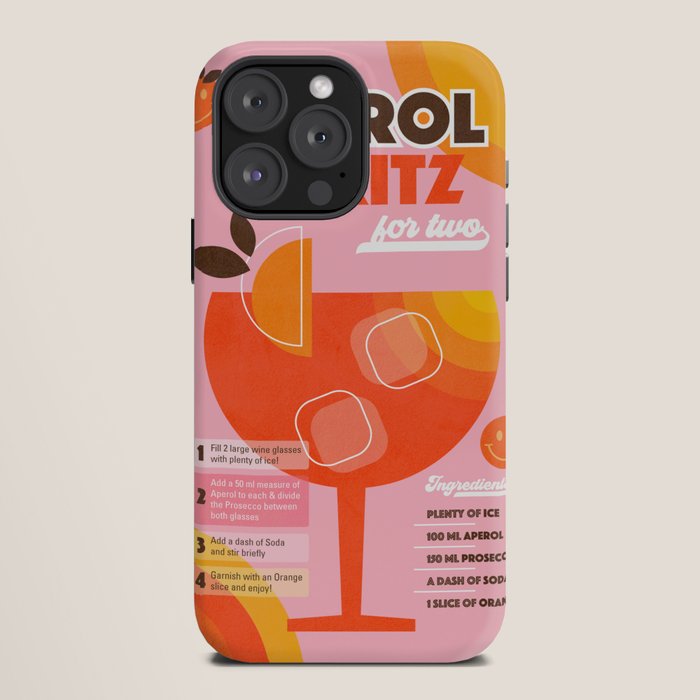 Retro Cocktail Nº1 Aperol Spritz iPhone Case Gallery Image 12