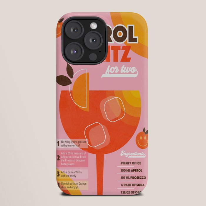 Retro Cocktail Nº1 Aperol Spritz iPhone Case Gallery Image 20