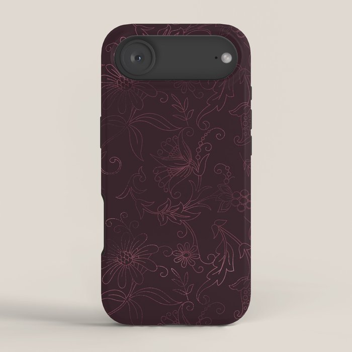 Agate Burgundy Pattern Design iPhone Case Gallery Image 2