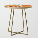 mid century shapes geometric abstract color 2 Side Table Gallery Image 1