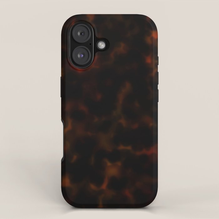 Dark Tortoiseshell Turtle Pattern iPhone Case Gallery Image 1