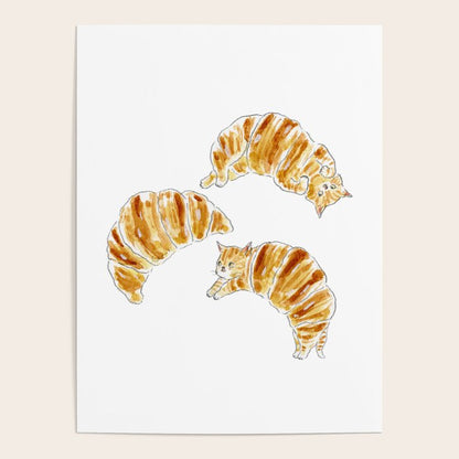Croissant Cats Poster Gallery Image 3