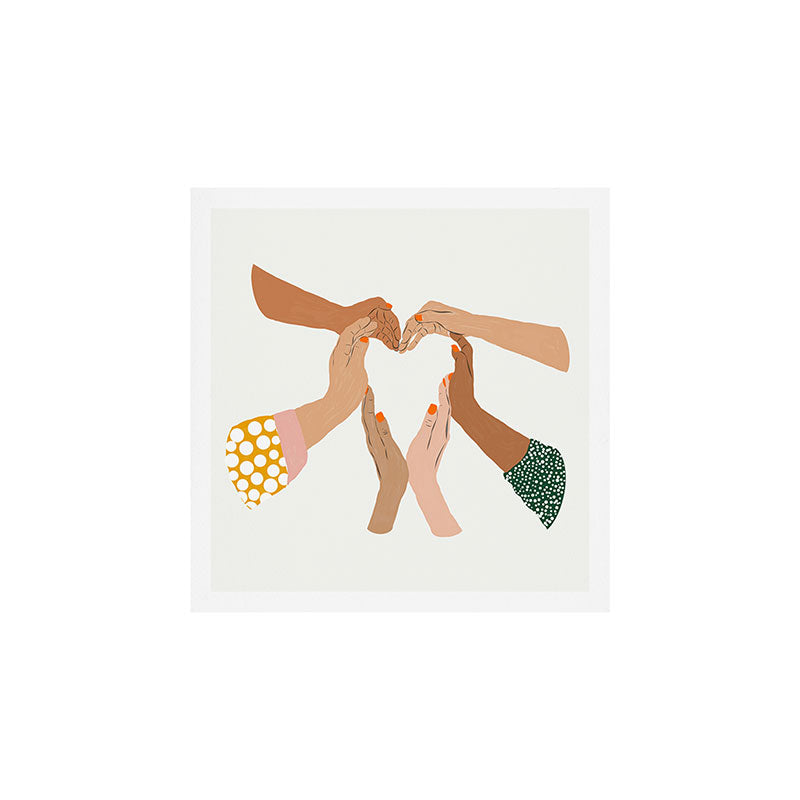 Indiscrimination | Anti-Racism Painting | Unity Illustration | Women Empowerment Growth Mindset Art Print Gallery Image 2