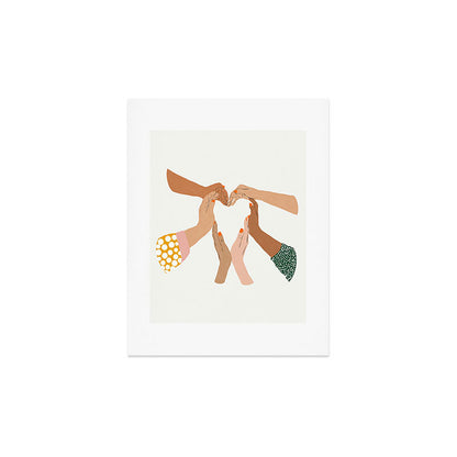 Indiscrimination | Anti-Racism Painting | Unity Illustration | Women Empowerment Growth Mindset Art Print Gallery Image 4