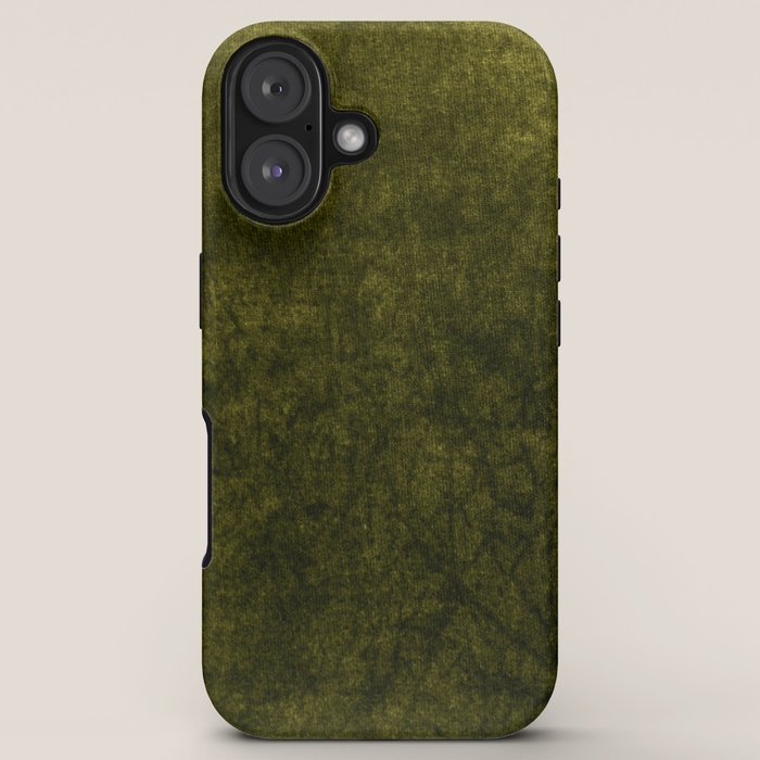 olive green velvet iPhone Case Gallery Image 5