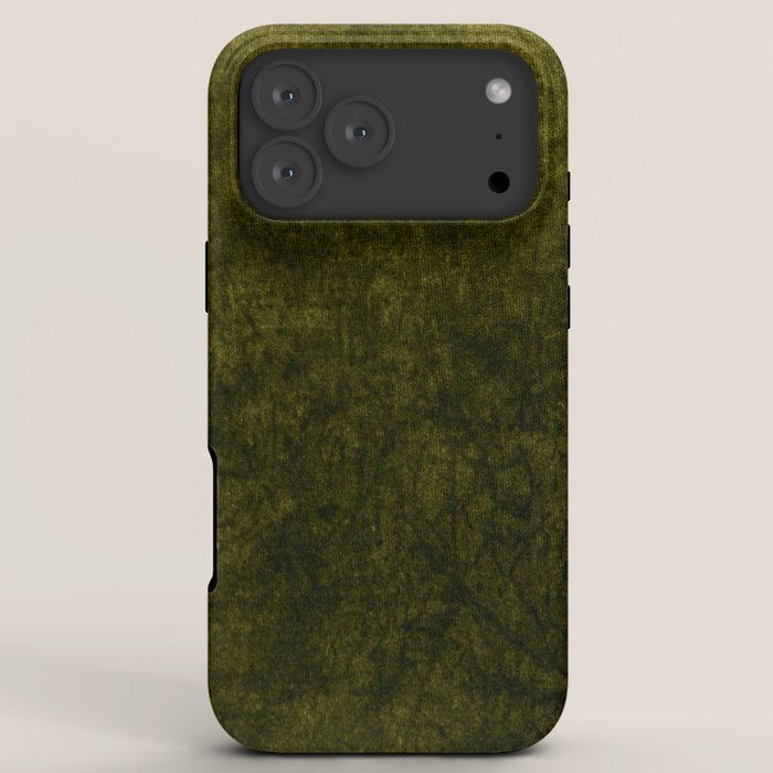 olive green velvet iPhone Case Gallery Image 8