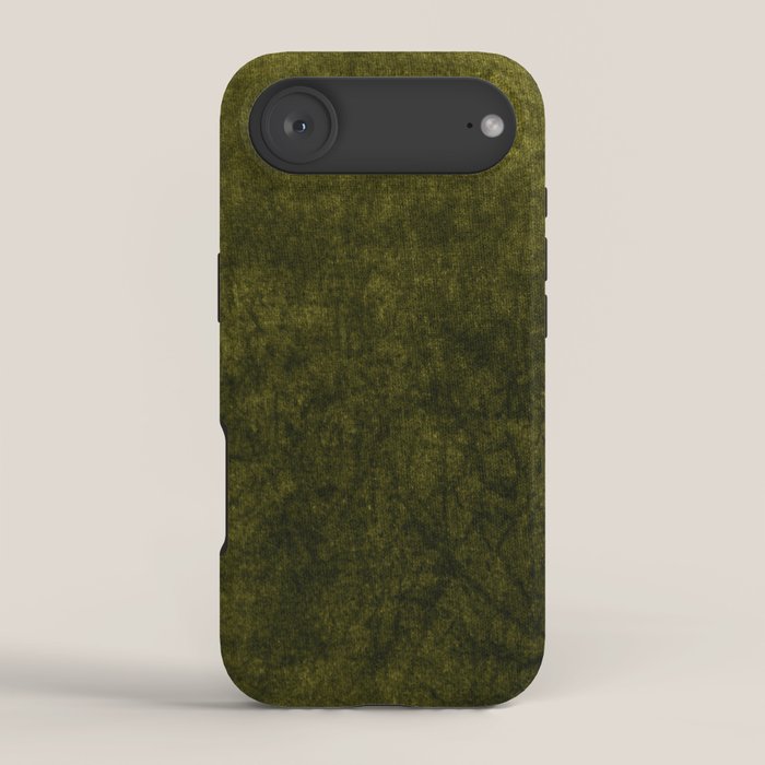 olive green velvet iPhone Case Gallery Image 2