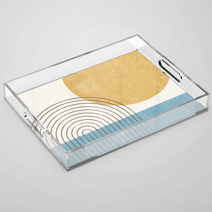 Sunny ocean Acrylic Tray Gallery Image 1