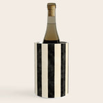 Cabana Stripe - black & cream Wine Chiller Gallery Image 1