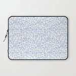 Ditsy Toile Floral Blue and White Laptop Sleeve Gallery Image 1