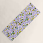 Lilac Watercolor Garden Yoga Mat Gallery Image 1