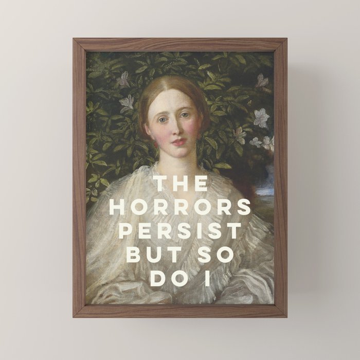 The Horrors Persist But So Do I Mini Art Print Gallery Image 2