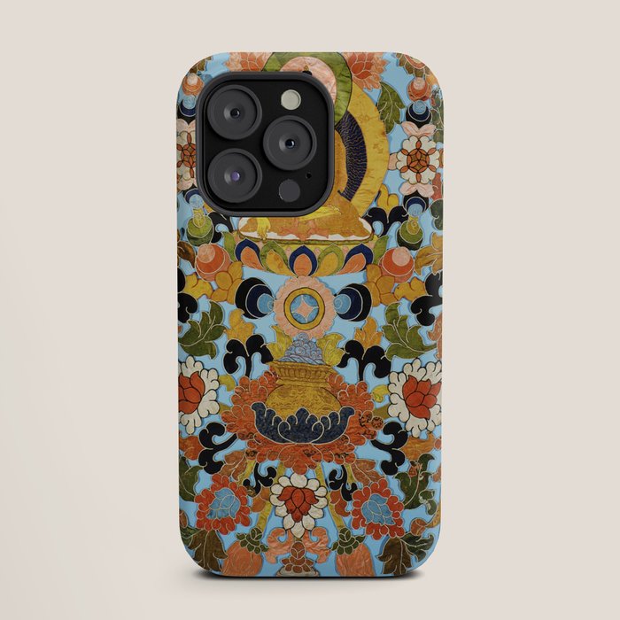 Antique Tibetan Floral Textile Print iPhone Case Gallery Image 19