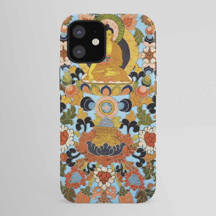Antique Tibetan Floral Textile Print iPhone Case Gallery Image 41