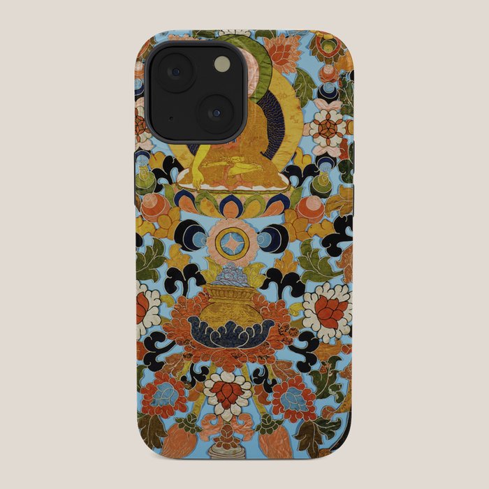 Antique Tibetan Floral Textile Print iPhone Case Gallery Image 34