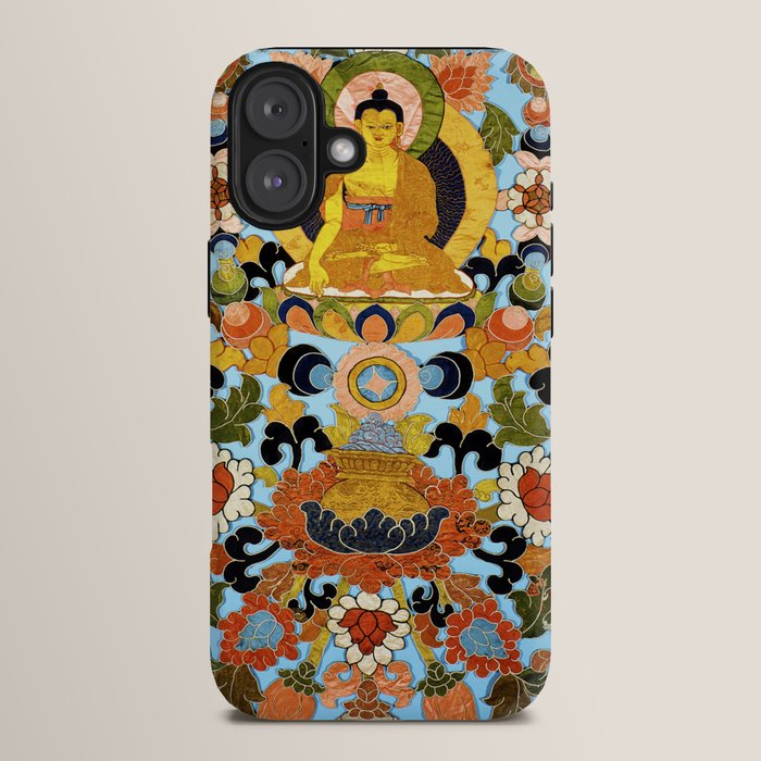 Antique Tibetan Floral Textile Print iPhone Case Gallery Image 14