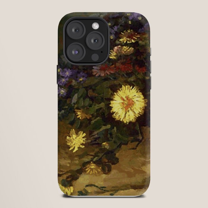 Van Gogh Still Life Bouquet of Daisies Vector Art iPhone Case Gallery Image 12