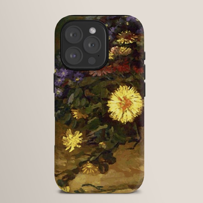 Van Gogh Still Life Bouquet of Daisies Vector Art iPhone Case Gallery Image 15