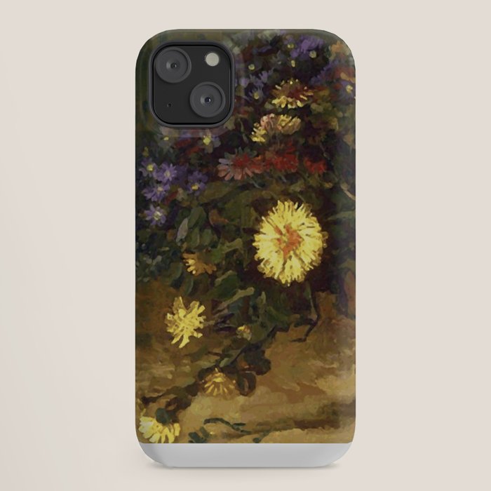 Van Gogh Still Life Bouquet of Daisies Vector Art iPhone Case Gallery Image 18