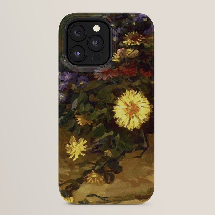Van Gogh Still Life Bouquet of Daisies Vector Art iPhone Case Gallery Image 32